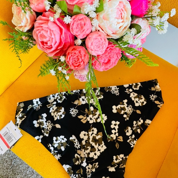 Michael Kors floral logo ring swim BOTTOM bikini XS. NOTE: TOP NOT INCLUDED. - Picture 3 of 7